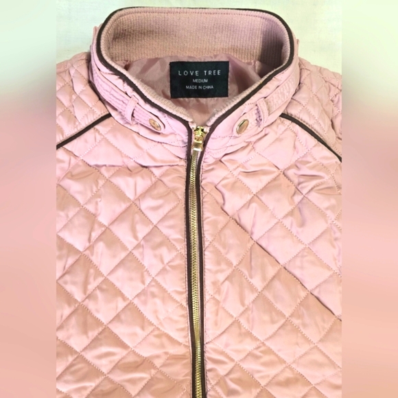 Love Tree Pink Quilted Puffer Vest - Picture 2 of 8